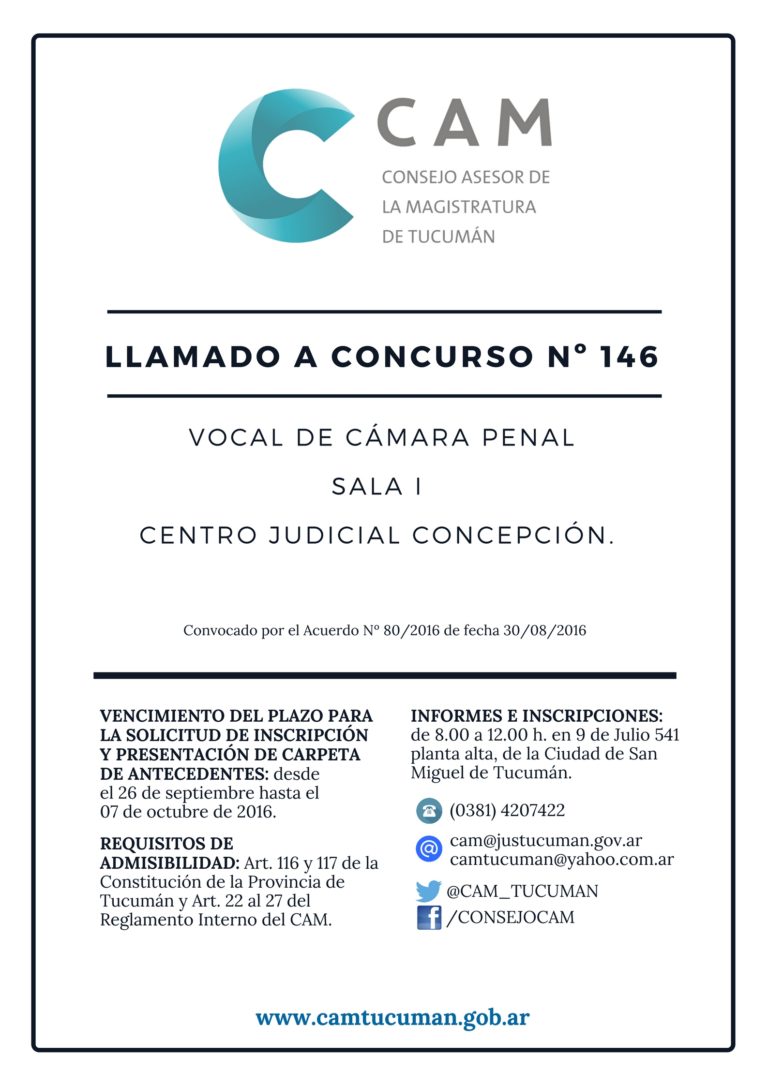 Llamado a concurso 146