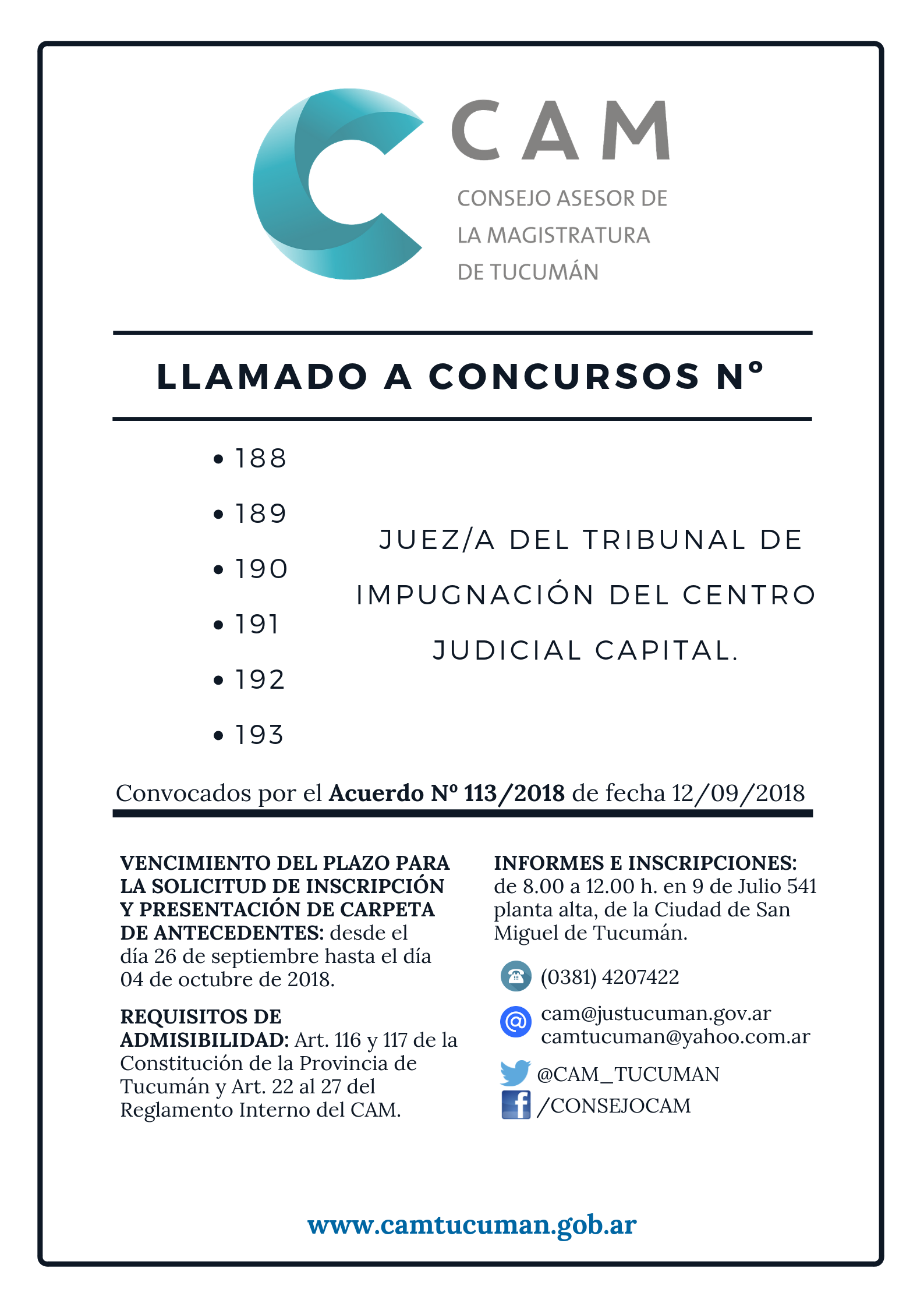 concursos tribunal de impugnacion capital