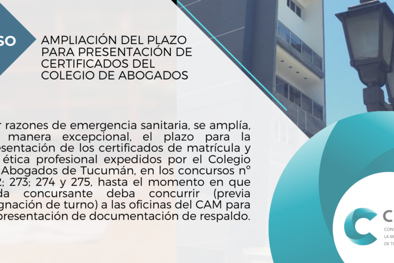 aviso certificados abogados