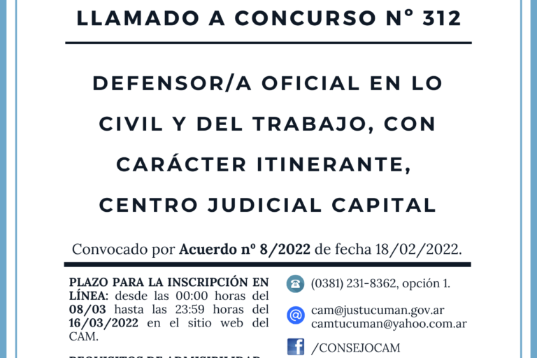 concurso 312