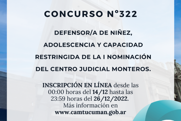 concurso 322 nueva fecha